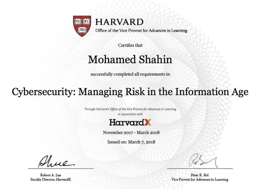 Harvard Cybersecurity